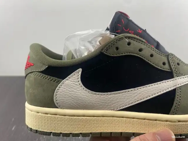 Rep TBkick OG SP 1 SCOTT OLIVE' AIR DM7866-002 X TRAVIS LOW 'BLACK JORDAN 0517